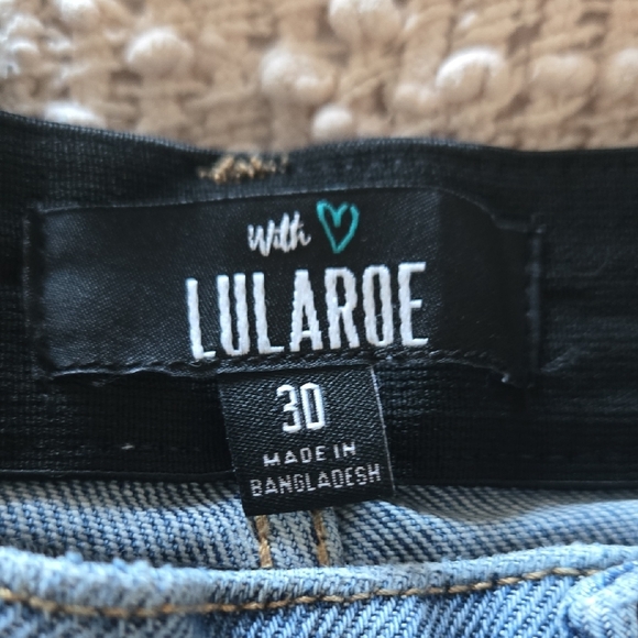 LuLaRoe Straight Leg Seamed Denim Jeans-30 - Picture 2 of 12